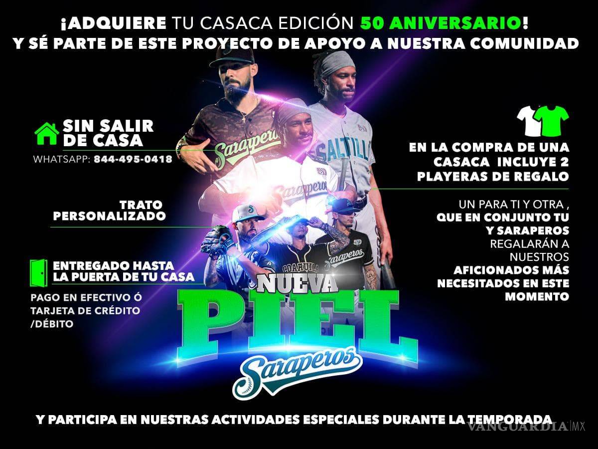 $!Saraperos de Saltillo pone a la venta sus nuevas casacas, aquí te decimos cómo conseguirla