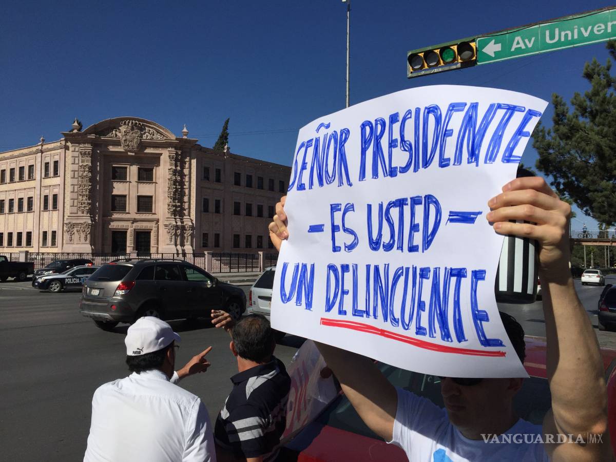 $!Realizan nueva manifestación en Saltillo contra Gasolinazo 2017