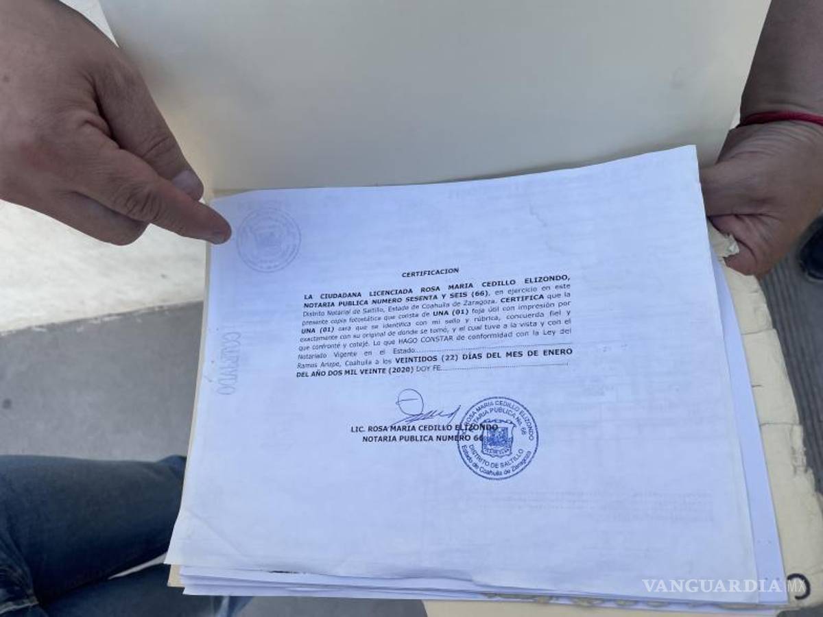 $!Los documentos fueron notariados.