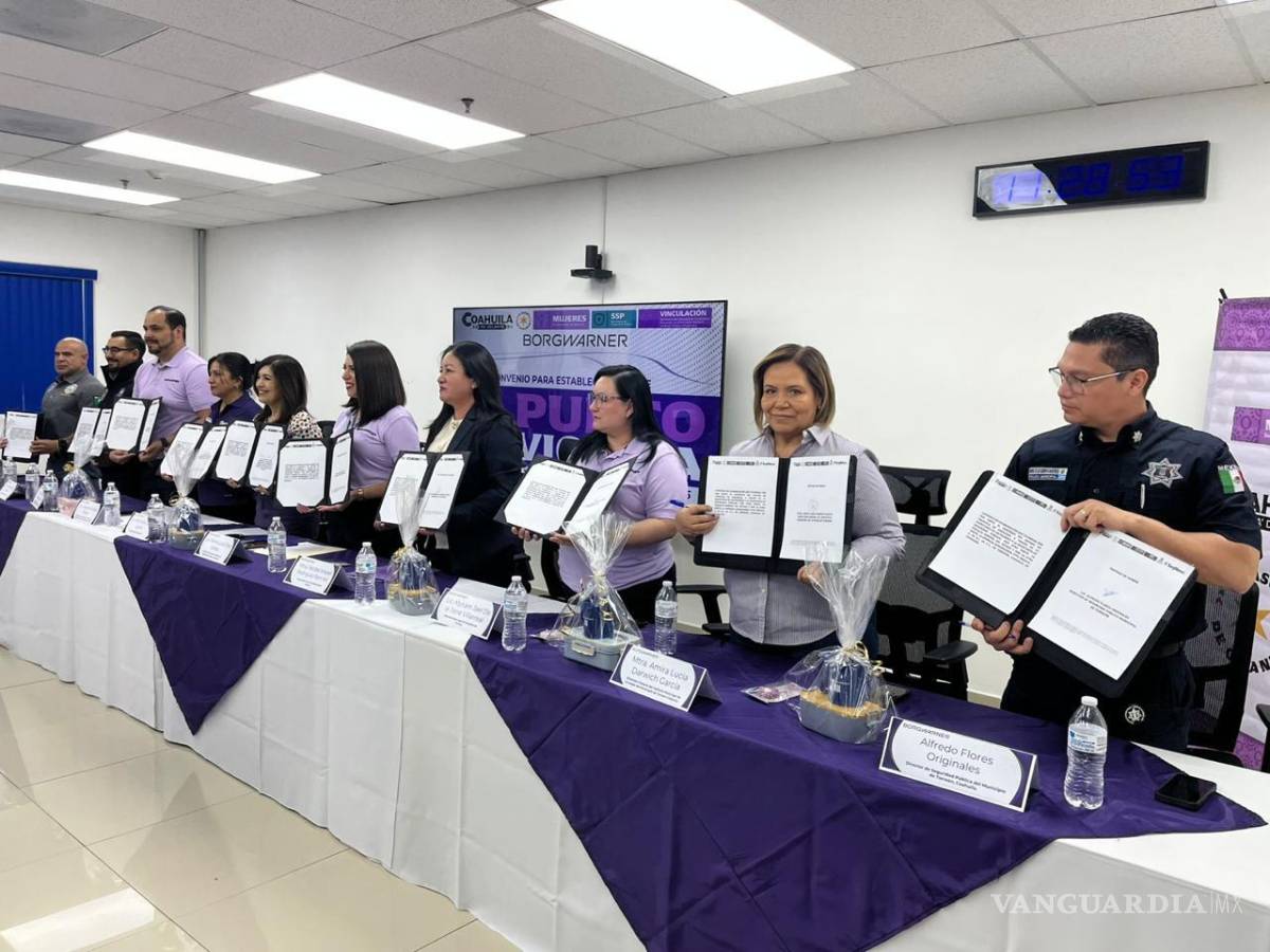 $!La integración de la empres a los Puntos Violeta, responde a la ampliación de red de seguridad para las mujeres en el estado.