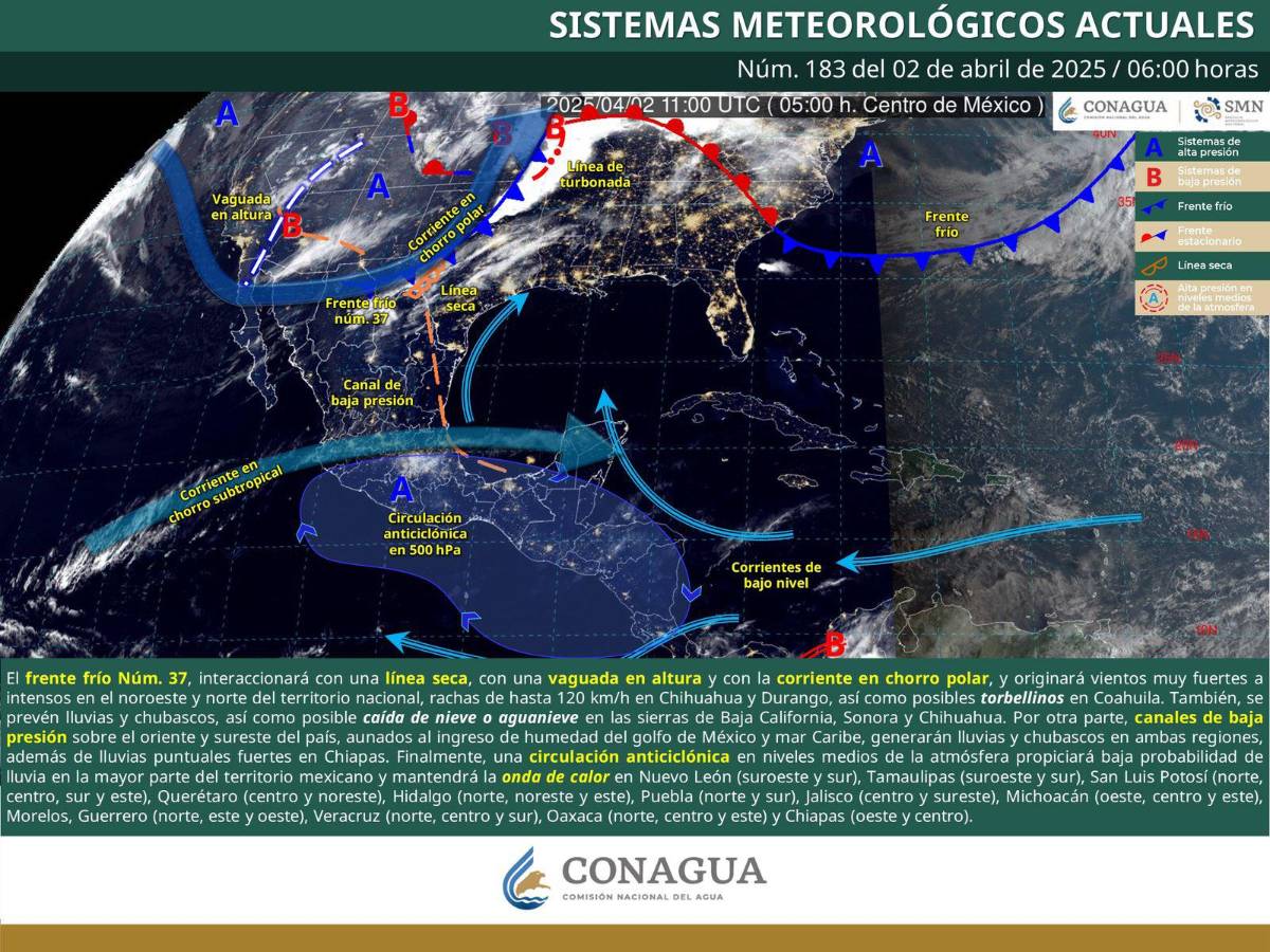 $!El descenso de temperatura se reflejará en todo el estado, con mínimas de hasta 7°C en la Región Sureste.