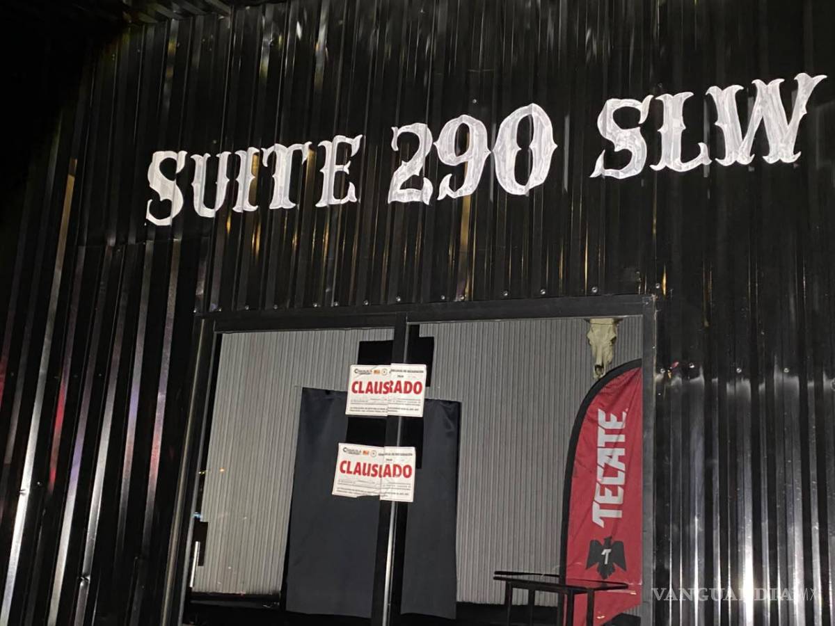 $!El establecimiento Suite 290 fue clausurado al concluir el operativo realizado durante la noche.