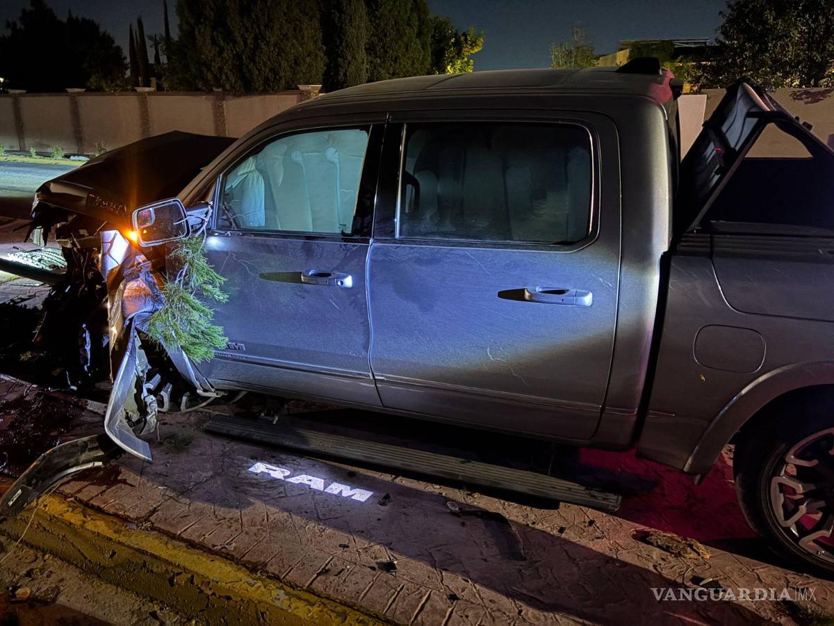 $!A pesar de lo aparatoso del choque, no se registraron personas lesionadas.