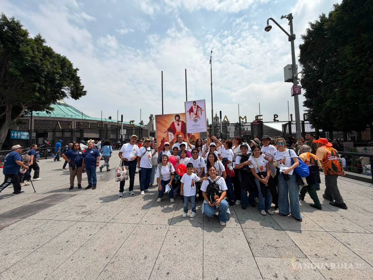 $!La tradicional peregrinación de la Diócesis de Saltillo congregó a cientos de creyentes en la Basílica de Guadalupe, donde elevaron plegarias por sus comunidades y por México.