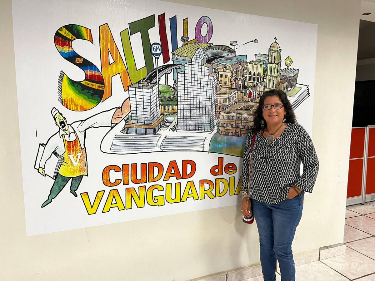 $!Paty Reyna de visita en las instalaciones de Periódico Vanguardia.