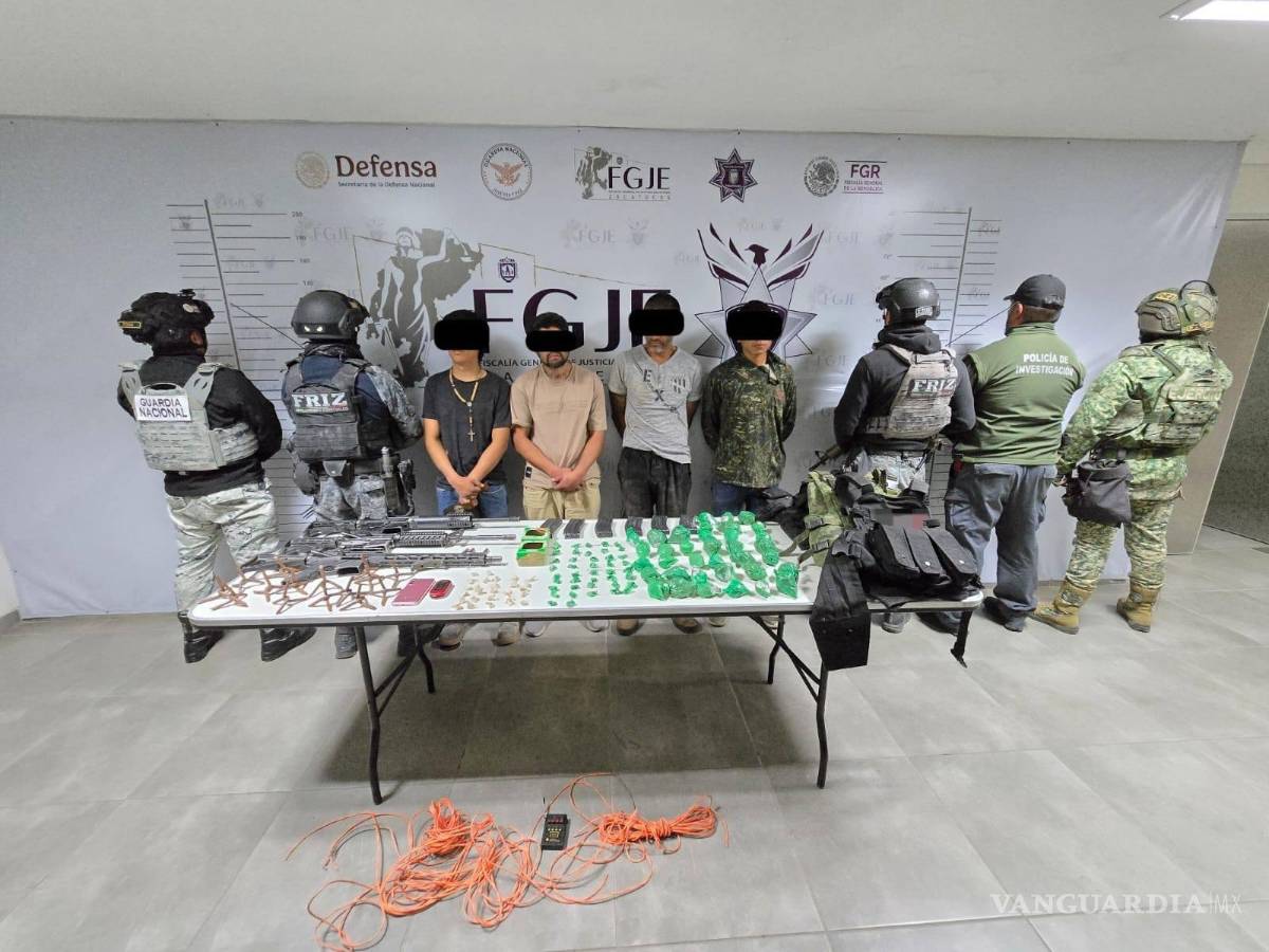 $!Detienen célula criminal tras ataque armado cerca de propiedad de Pepe Aguilar en Zacatecas