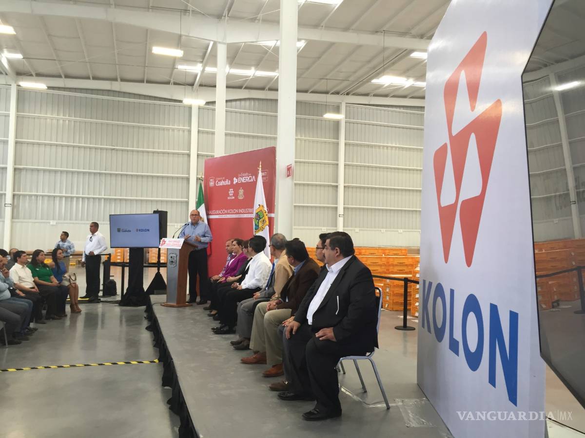 $!Inauguran planta de Kolon Industries en Coahuila