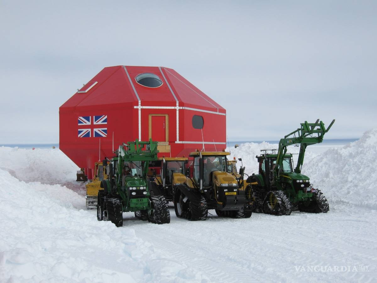$!Halley VI, una estación científica británica que recopila mediciones del clima, el ozono y la temperatura en el espacio