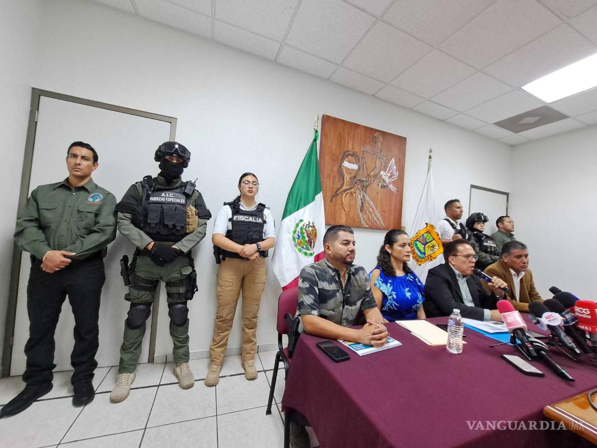 $!Fue el fiscal general de Coahuila el que dio detalles de la detención del presunto asesino.