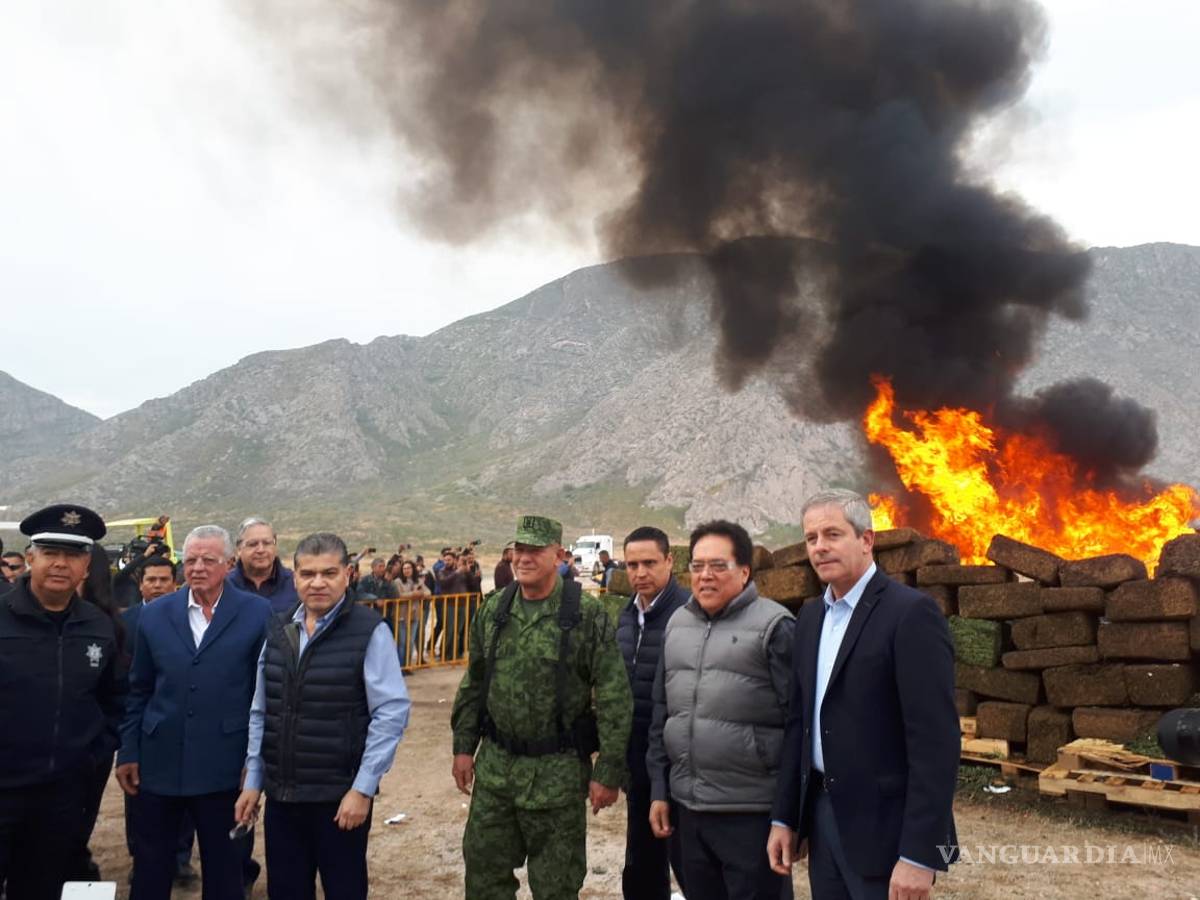 $!Miguel Riquelme destruye más de 6 toneladas de droga en Torreón