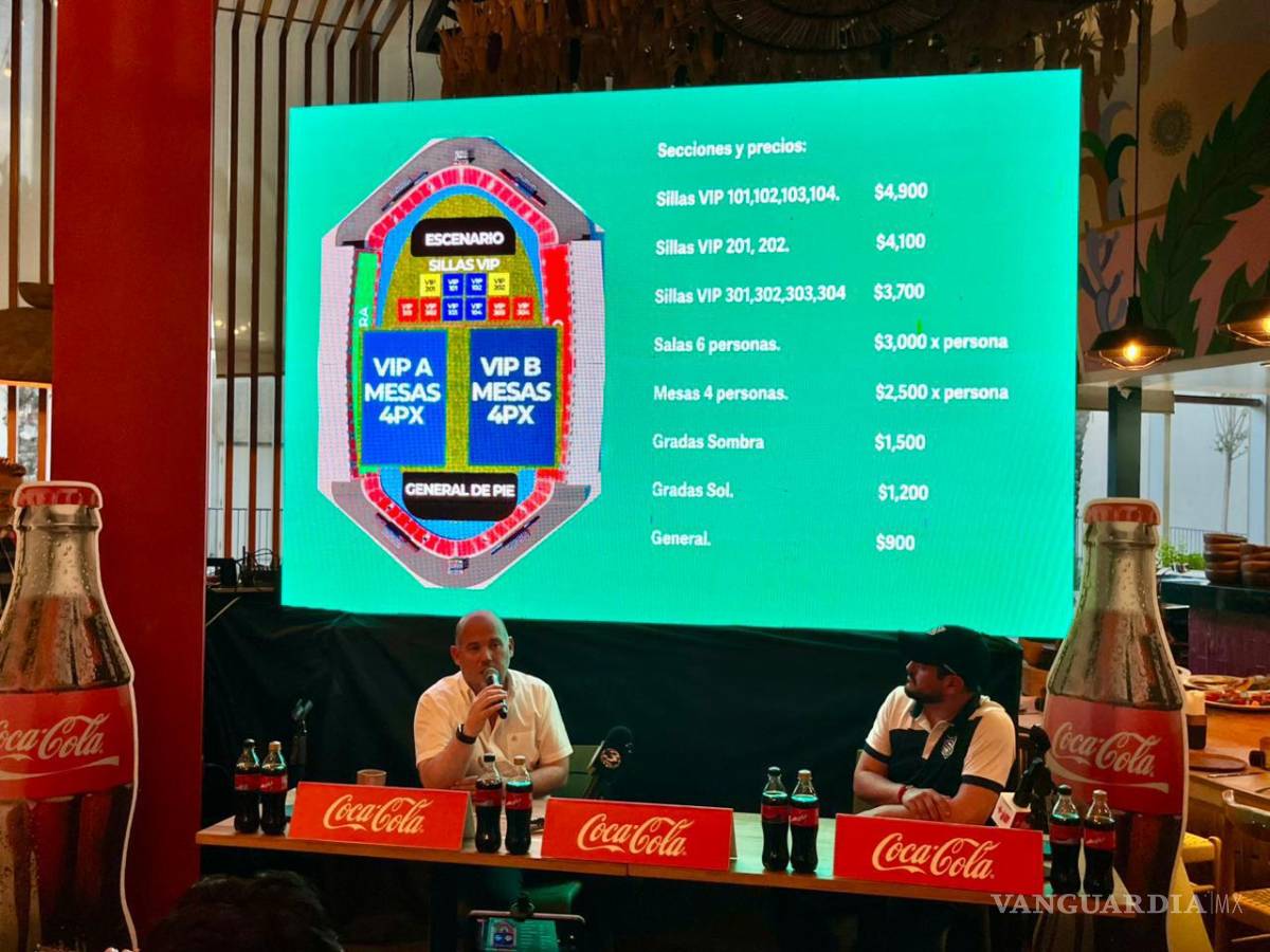 $!Rodrigo Arizpe encabezó la rueda de prensa para dar los detalles finales del show en el Estadio Olímpico.