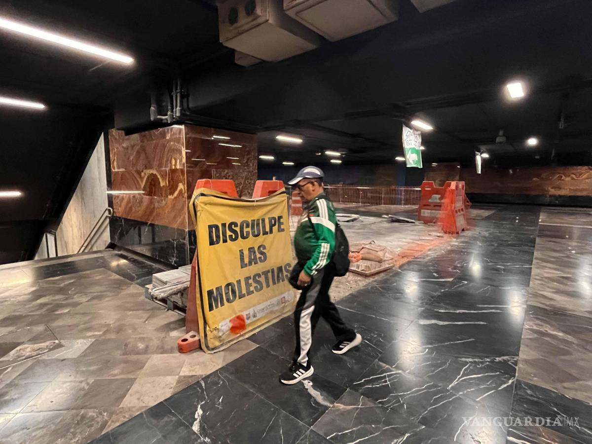 $!En la Ciudad de México, las obras de remodelación principalmente en el Metro continúan, a pesar del arranque del Mundial.