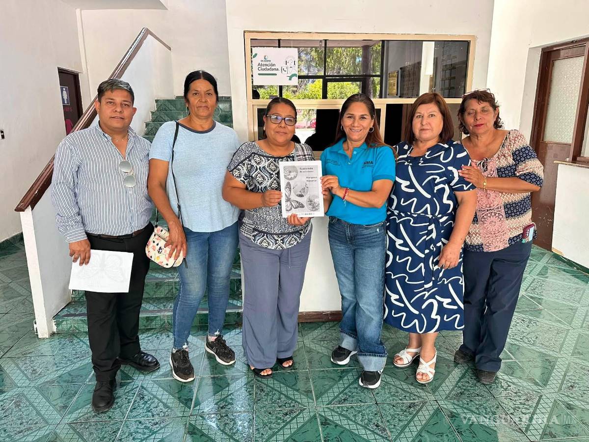 $!La experta Isabel Cristina de la Cruz Flores explicó la ruta migratoria durante la reunión realizada en el municipio de Ocampo, Coahuila.