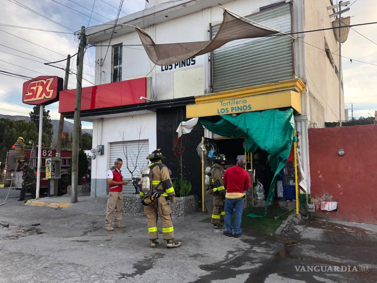 $!Se incendia tortillería en colonia ubicada al sur de Saltillo