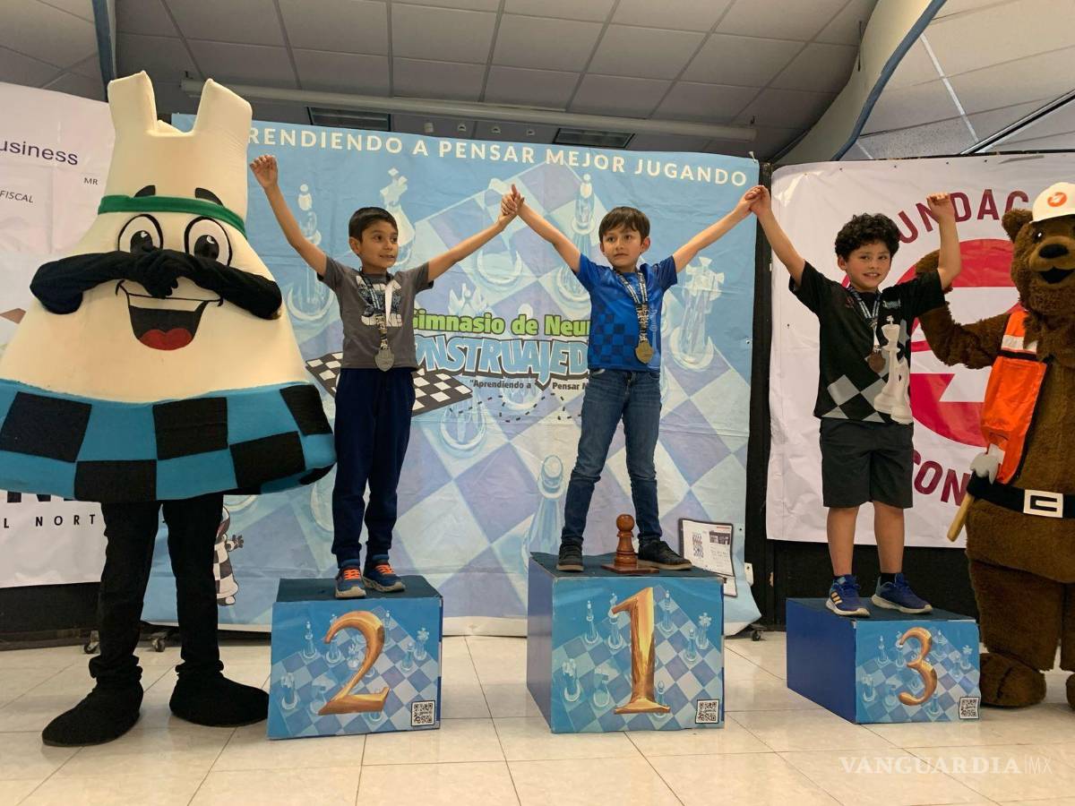 $!La categoría más joven vio a Matías Mares Meza coronarse campeón, seguido de Santhiago Ledezma y Eiden Muñiz.