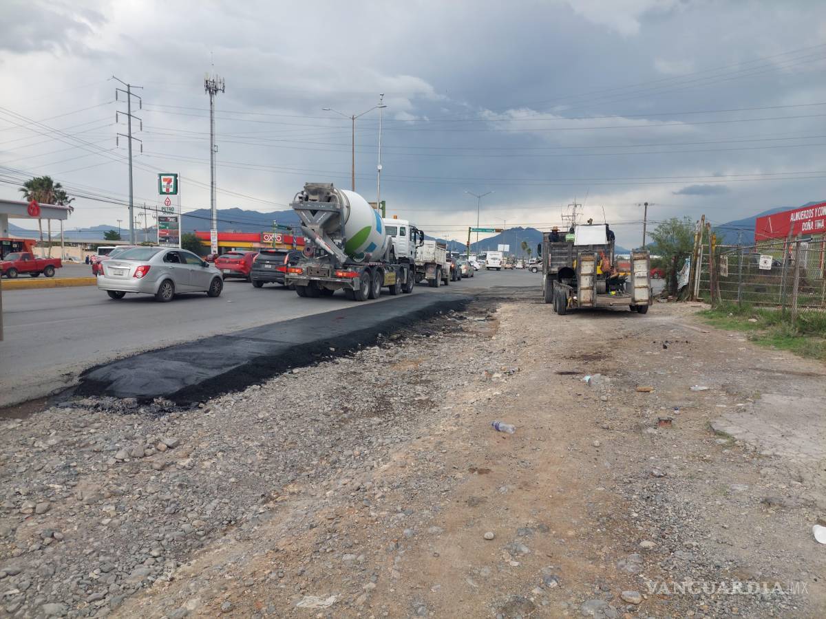 $!El nuevo carril en Valdés Sánchez permitirá una incorporación más ágil hacia el bulevar Centenario