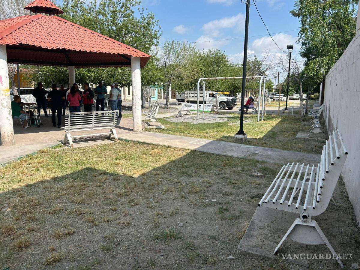$!La nueva Plaza Progreso tendrá juegos infantiles, luminarias, aparatos para ejercicio, rampas de accesibilidad y áreas verdes, en una obra que será concluida en dos meses.