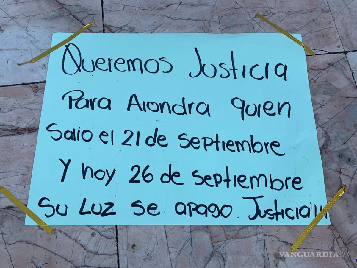 $!No nos han dicho nada, lo que sabemos es por los medios: familiares de Alondra Elizabeth