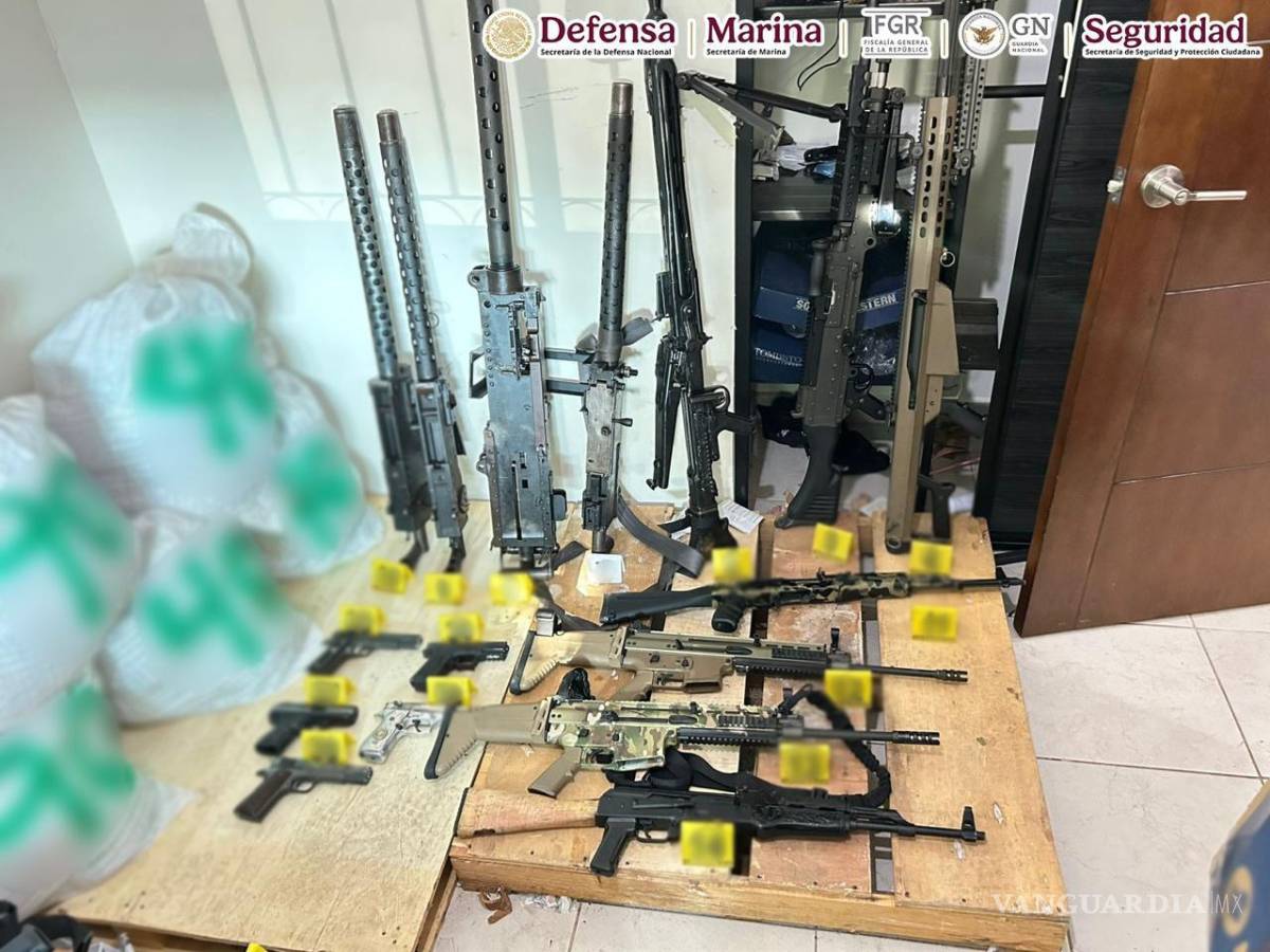 $!Cateo en Culiacán deja aseguramiento de más de 30 armas, 150 kilos de sustancias químicas y equipo táctico