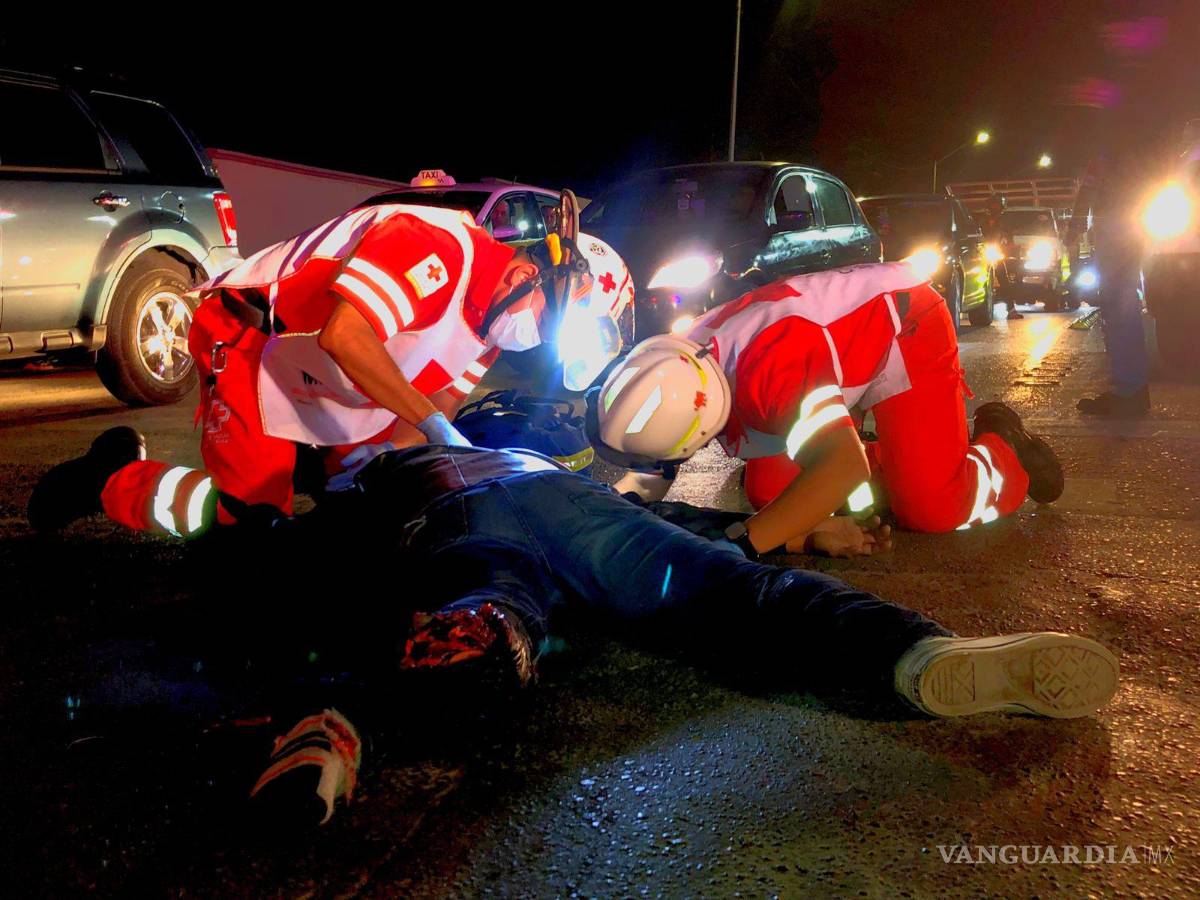 $!El conductor de la moto no soportó las lesiones producto del encontronazo.