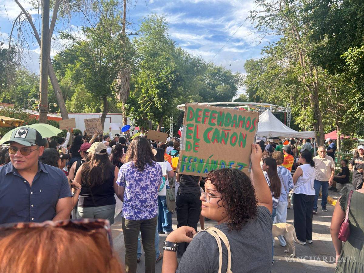 $!Los manifestantes advirtieron sobre posibles afectaciones al Cañón de Fernández y al abastecimiento de agua en la región.