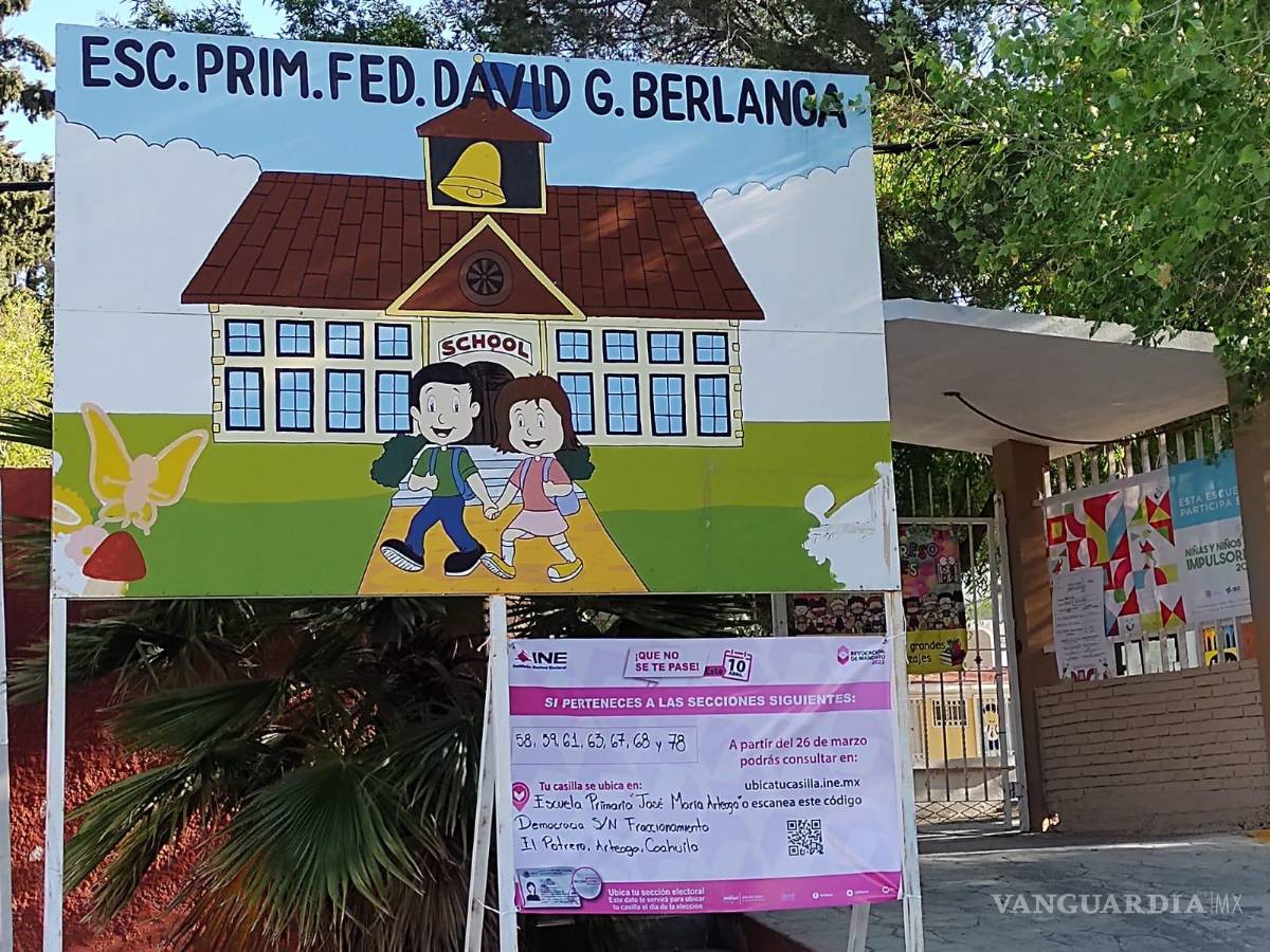 $!La Primaria “Federico David G Berlanga” fue reubicada como casilla, mismo que causó molestia y desinterés.