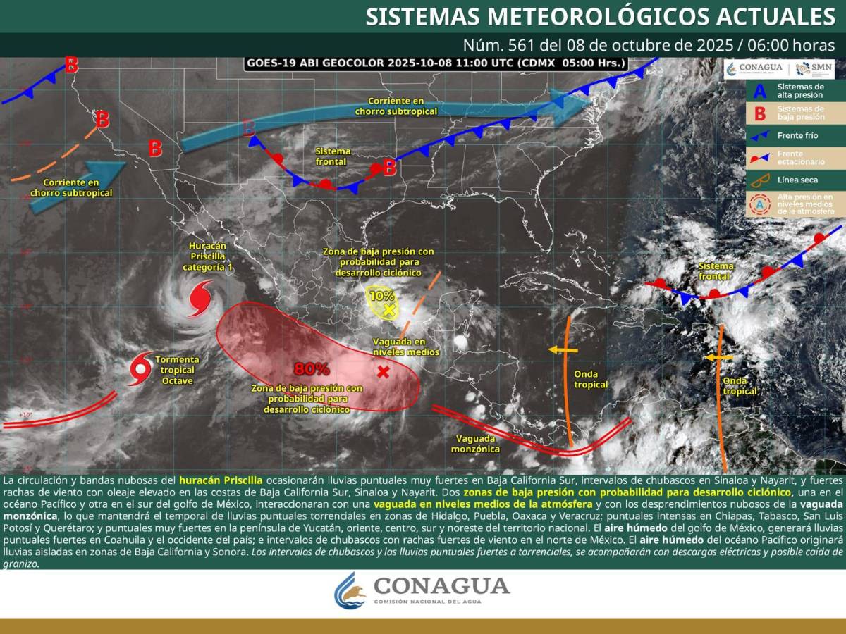 $!El Servicio Meteorológico Nacional informó sobre lluvias y vientos con rachas de hasta 60 km/h en varias regiones de Coahuila.