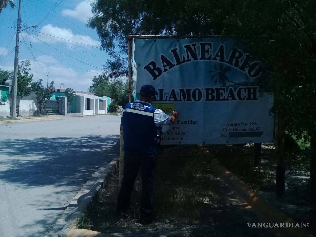 $!Clausuran nueve balnearios el Día del Padre en Monclova