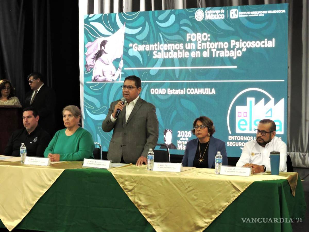 $!Foro del IMSS en Saltillo reunió a empresas para fortalecer la prevención de riesgos psicosociales.