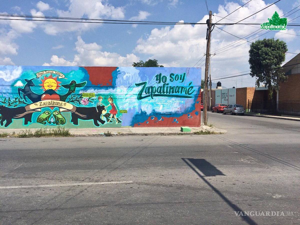 $!La pintura se encuentra en el cruce de Matamoros y Corona.