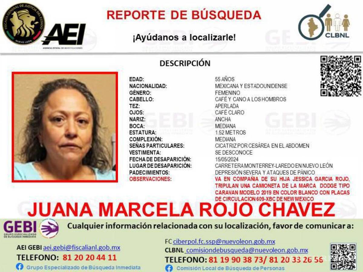 $!Desaparecen madre e hija estadounidenses, en la carretera Monterrey - Laredo