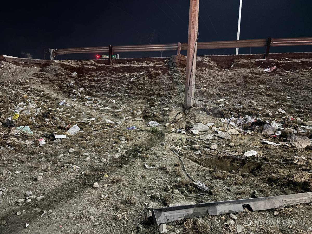 $!El percance ocurrió a la altura de la colonia Satélite Norte durante la madrugada.