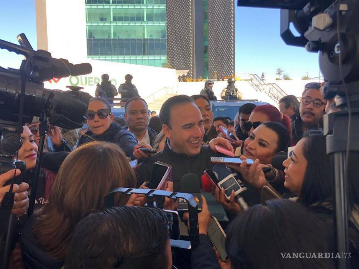 $!El gobernador Manolo Jiménez Salinas reiteró que es la seguridad ciudadana el tema más importante de su administración.