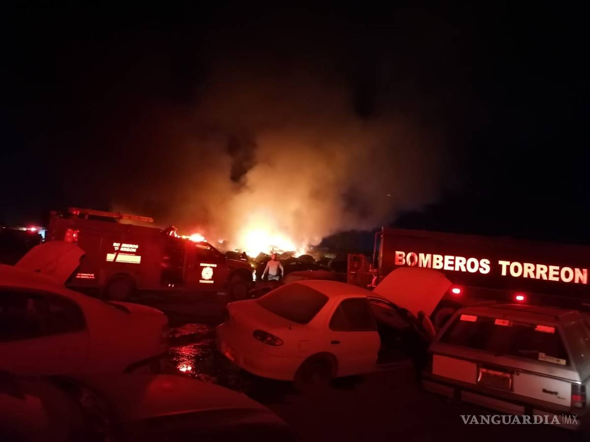 $!Arde el corralón municipal de Matamoros, Coahuila