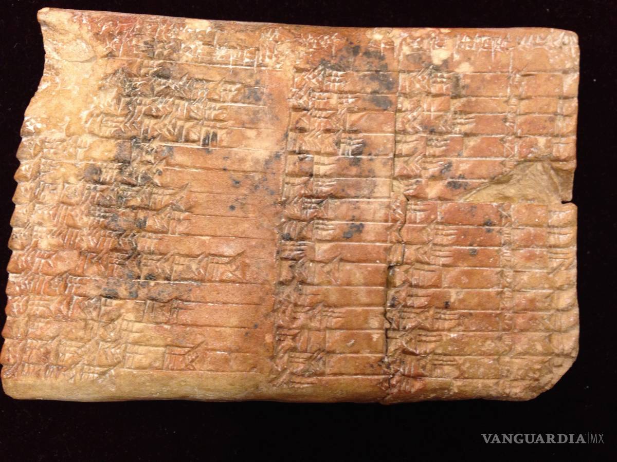 $!Tablilla de 3,700 años podría ser la tabla trigonométrica más antigua