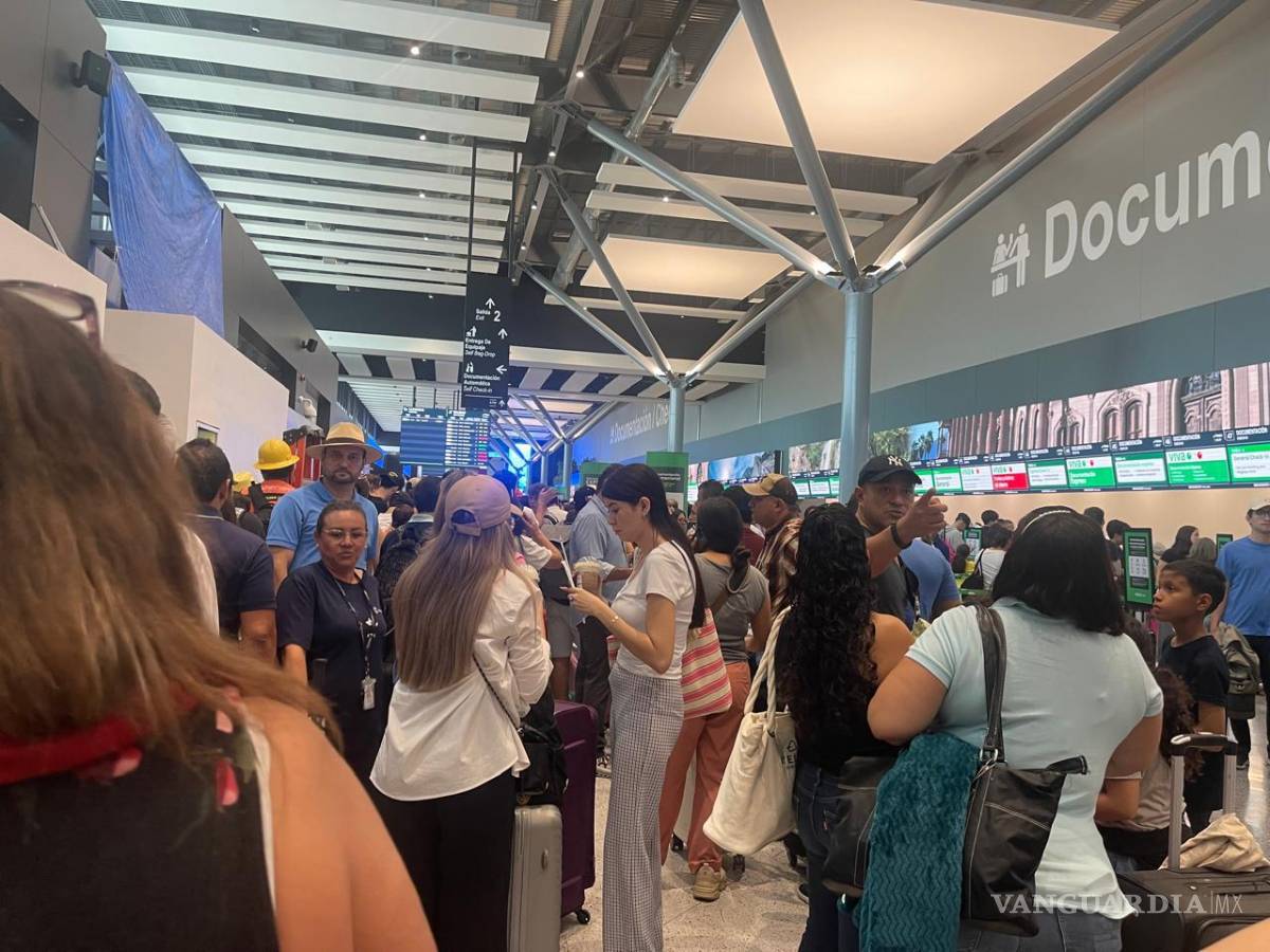 $!Usuarios del aeropuerto de Monterrey, el más cercano a Saltillo, reportaron algunos retrasos, aunque saltillenses también dijeron no haber tenido ninguna complicación.