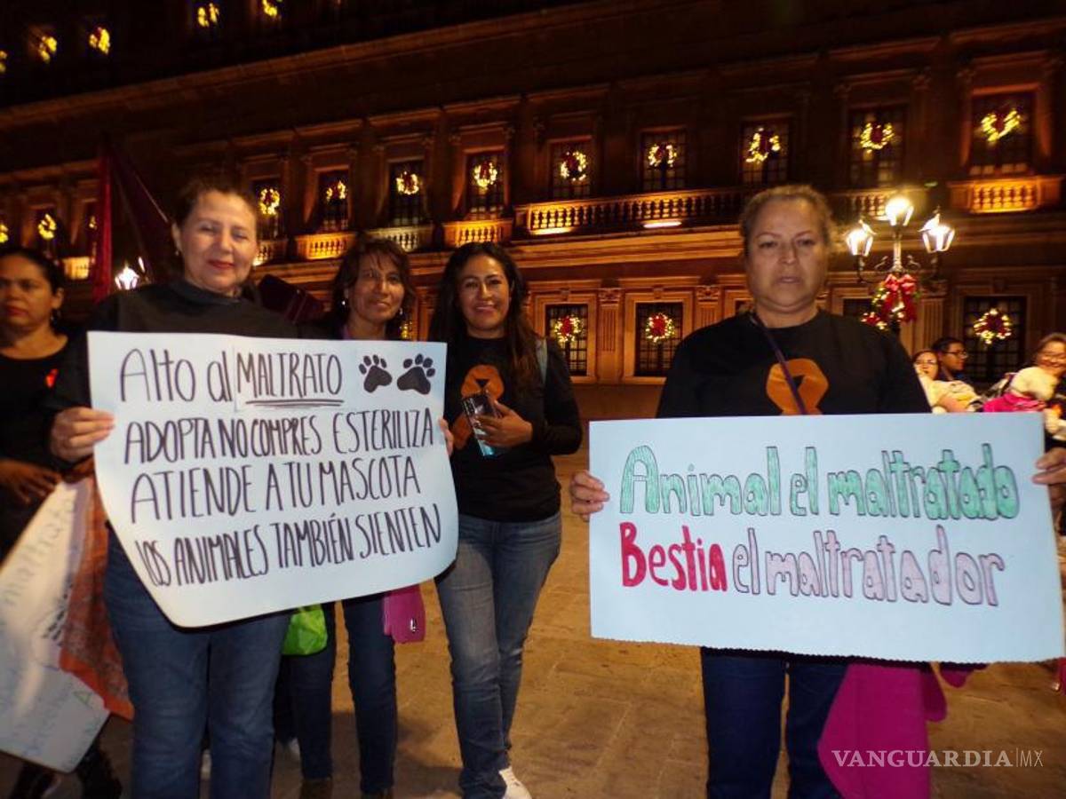 $!Los activistas lanzaron duras críticas a quienes maltratan a los animales.