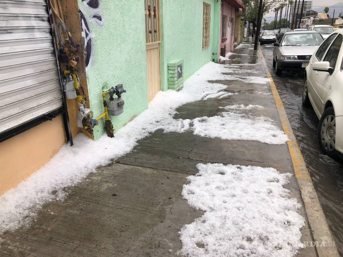 $!Las mejores imágenes de la granizada en Saltillo