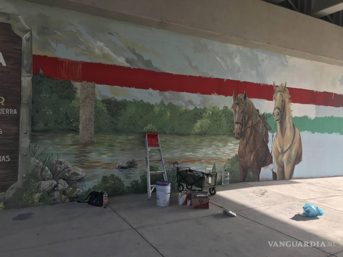 $!El Mural se ubica en el paso a desnivel ubicado sobre la calle Álvaro Obregón en la colonia Coahuila, cruce con la carretera federal 57