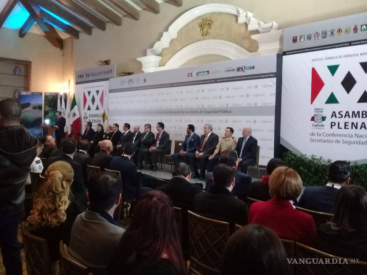 $!Inauguran en Coahuila 'Asamblea de Secretarios de Seguridad'; Renato Sales se despide