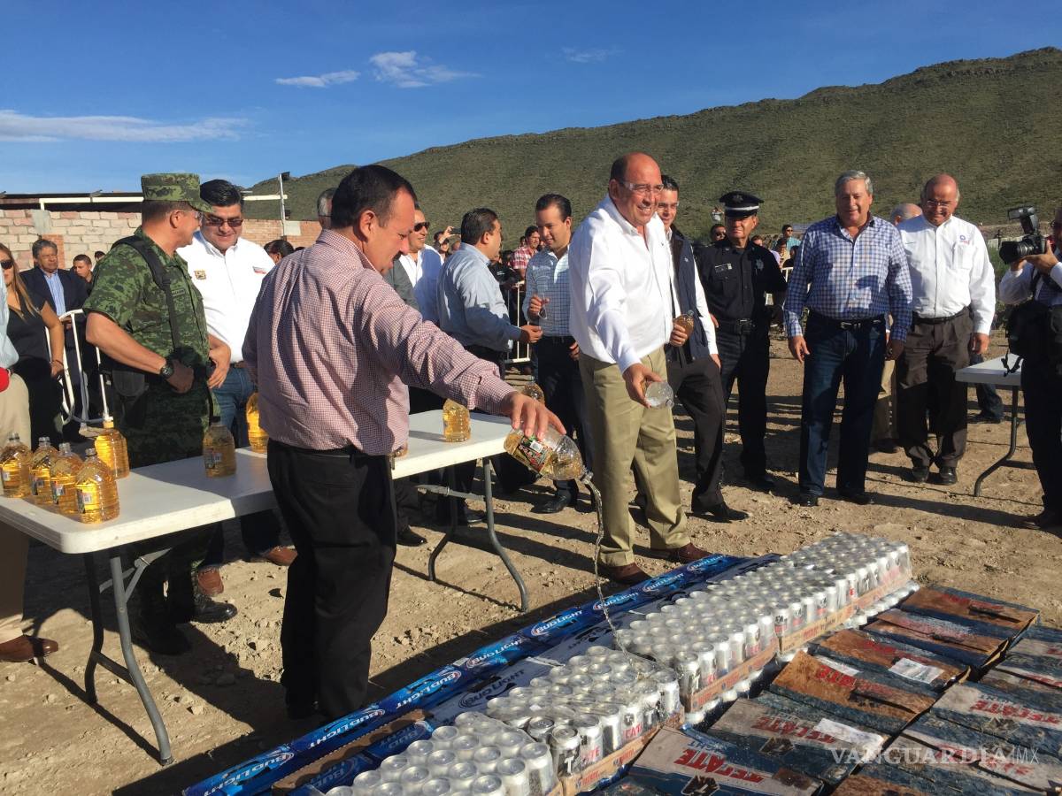 Incineran drogas y objetos de delito en Coahuila