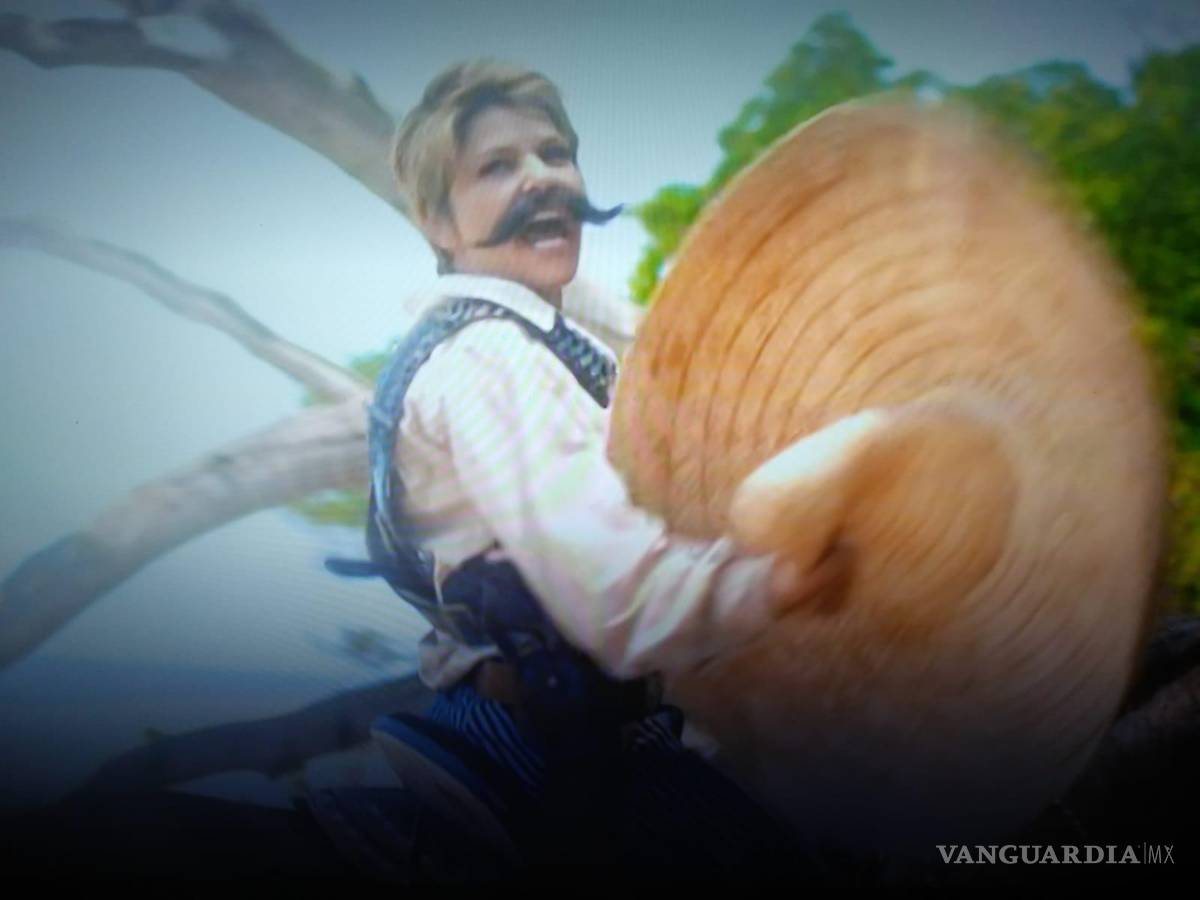 $!Itatí Cantoral se caracterizó como Emiliano Zapata en “No manches, Frida 2”. (FOTO: INTERNET)