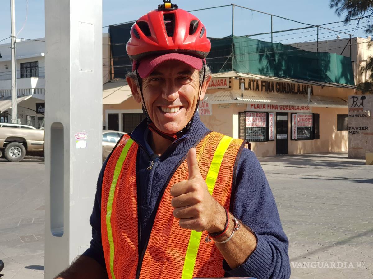 $!Saltillense recorre el país en bicicleta como ejemplo contra la obesidad