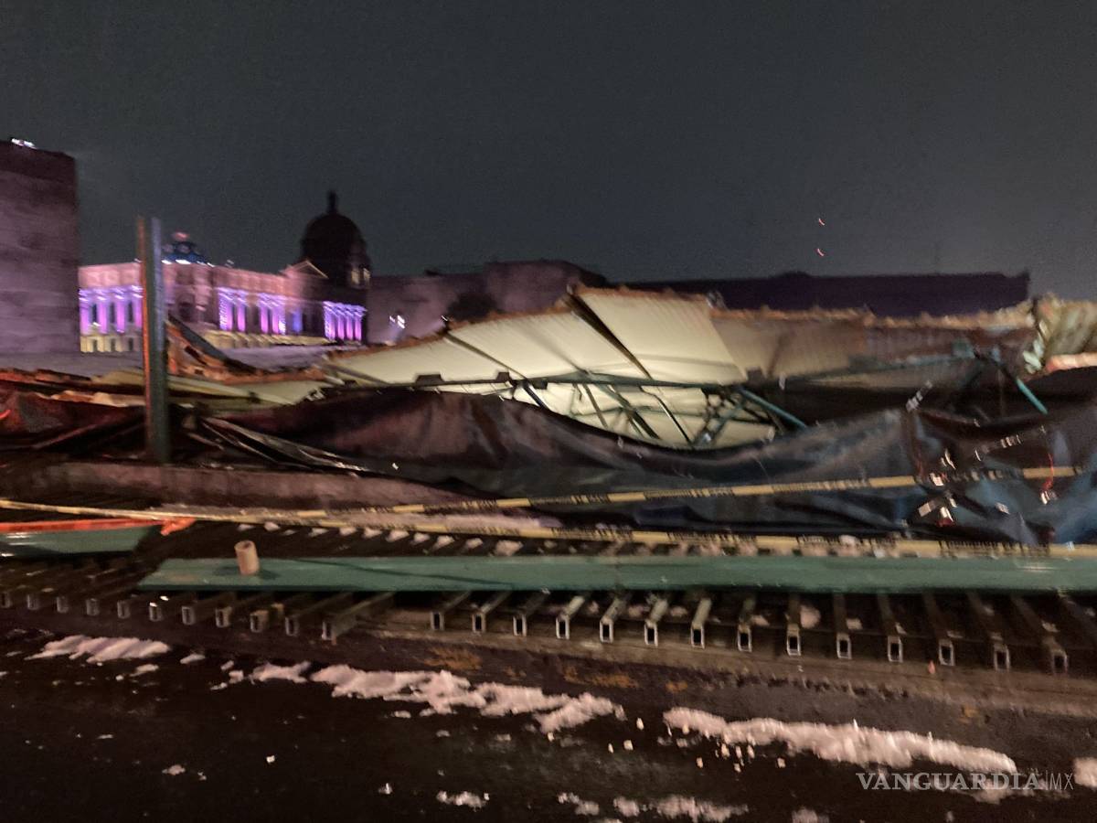 $!Tlaloc deja caer toda su furia contra el Templo Mayor con fuerte aguacero y granizada (fotos)