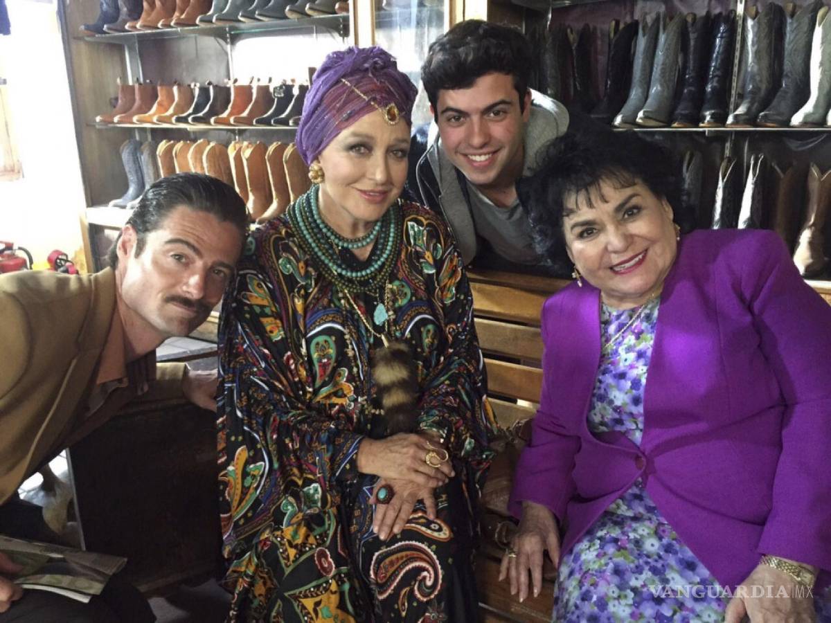 $!3 de mayo de 2015. Carmen Salinas durante las grabaciones en la película Ruta Madre de Agustín Castañeda. Cuartoscuro