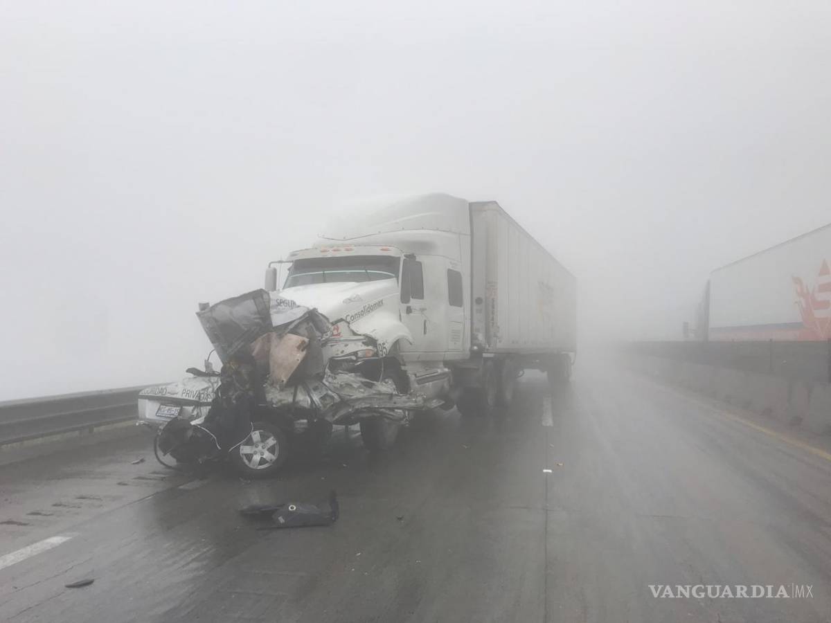 $!Accidentes paralizan la autopista Monterrey-Saltillo