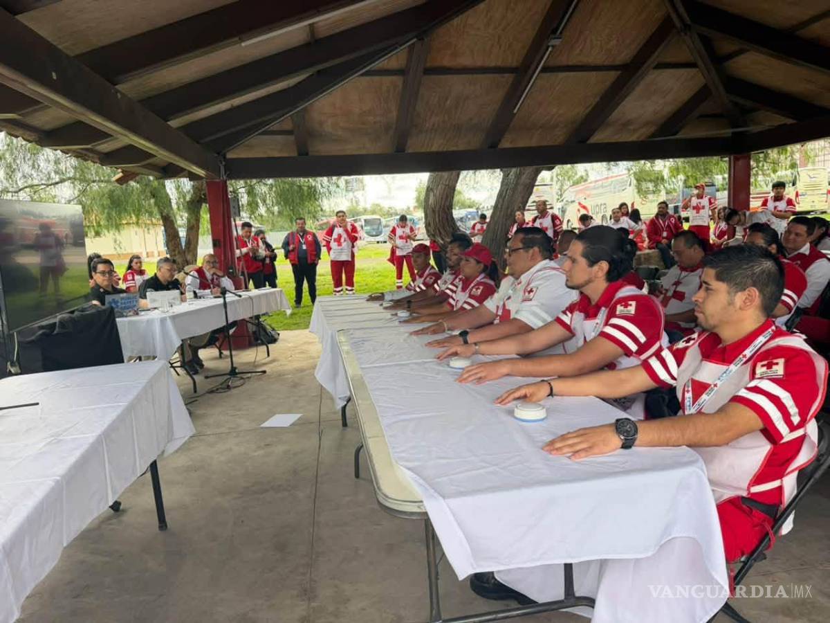 $!El equipo coahuilense durante las actividades de la Convención Nacional de Cruz Roja Mexicana.