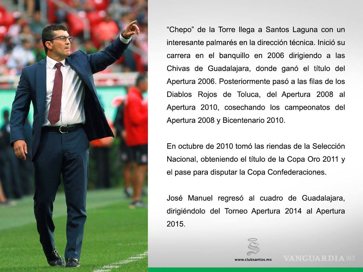 $!Chepo de la Torre es el nuevo Dt de Santos