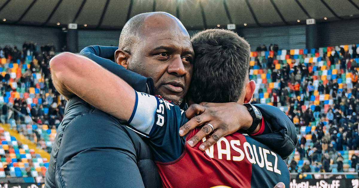Genoa, de Johan Vásquez, destituye a Patrick Vieira tras pésimo arranque en la Serie A
