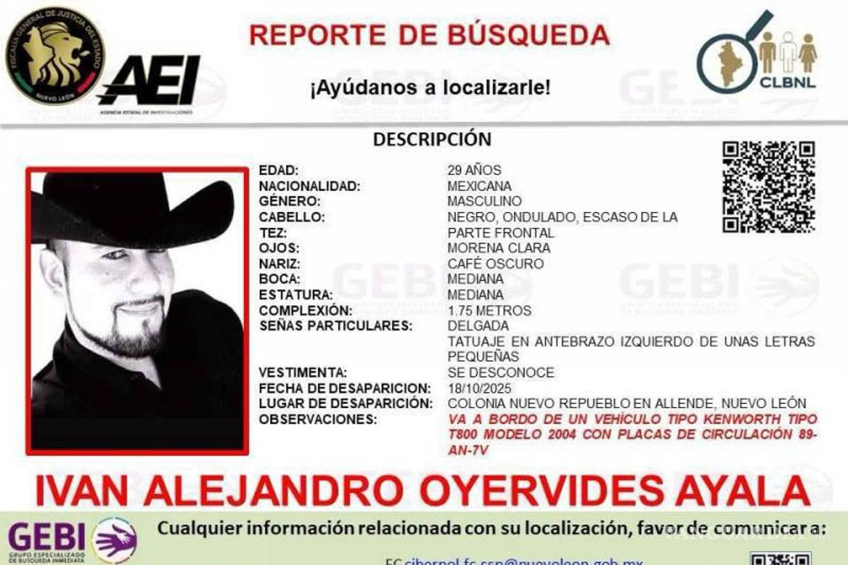 $!Buscan a traileros que salieron de Allende, Nuevo León a Reynosa, Tamaulipas y están desaparecidos